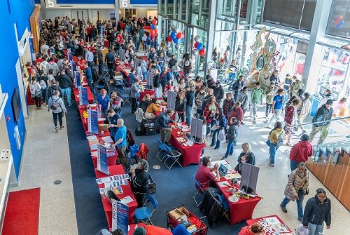 Open House in the Jordan Student Success Building.