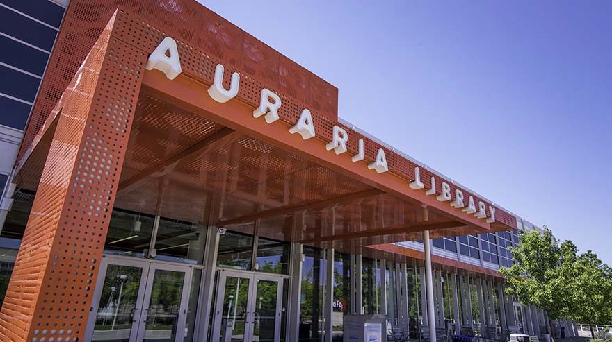 Exterior photo of Auraria Library