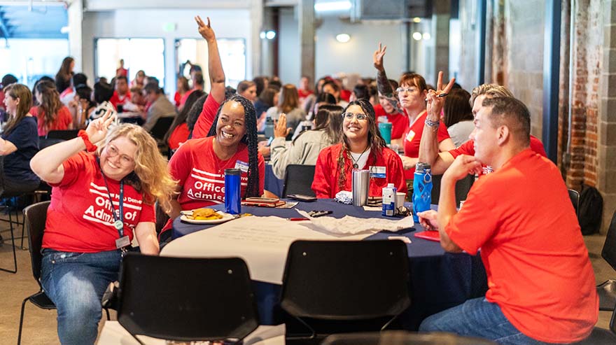 MSU Denver Student Affairs members kick off the school year in August.