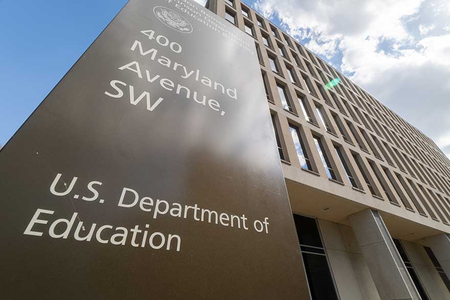 Photo of U.S. Department of Education building