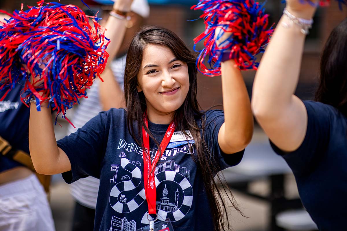 Smiling student at convocation