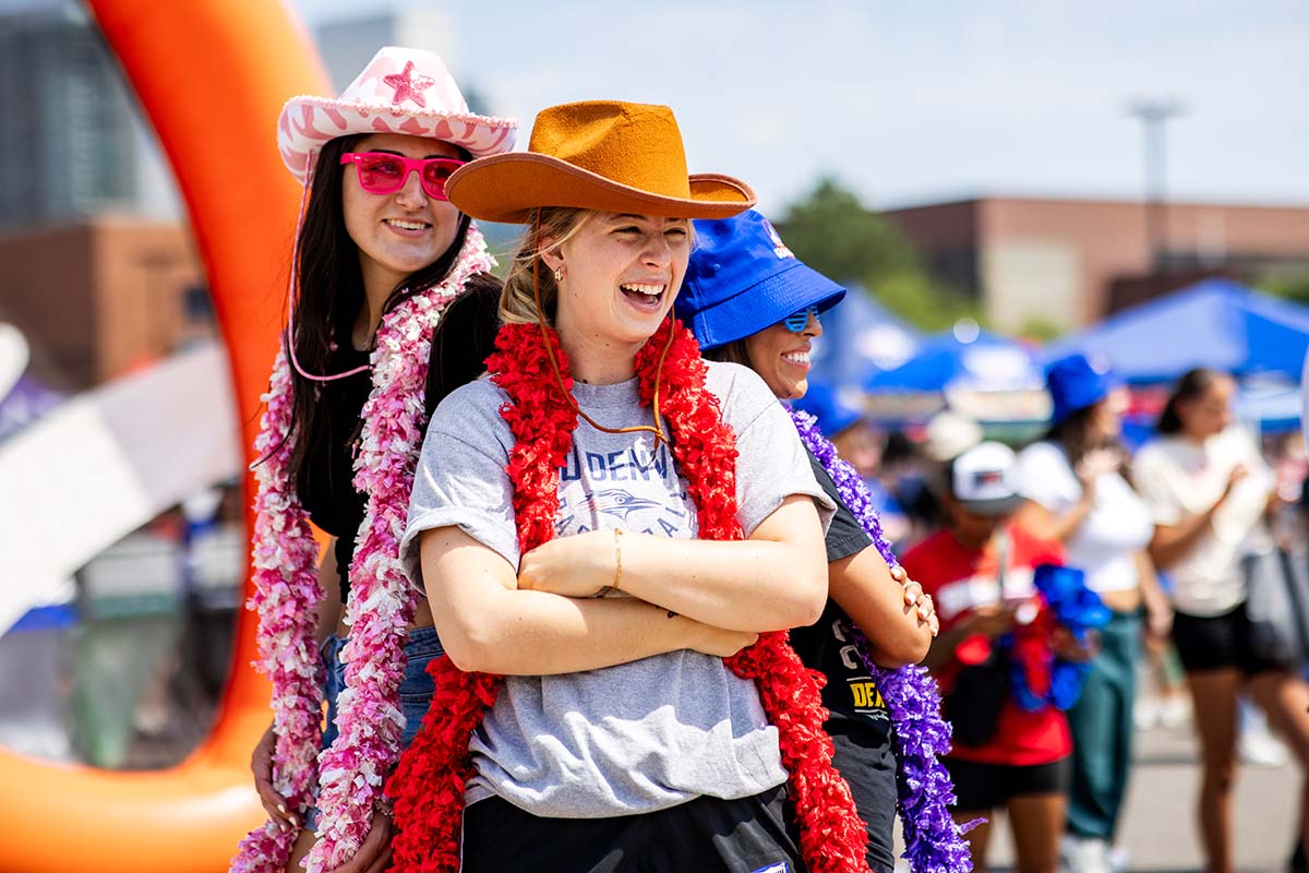 Smiling students at convocation