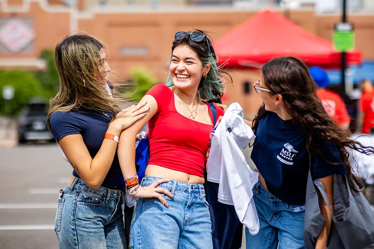 Smiling students at convocation