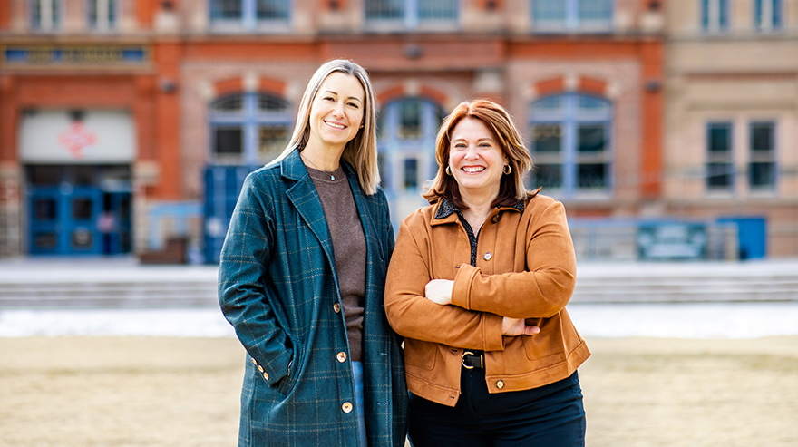 Pamela Ansburg, right, professor of Psychological Sciences, alongside Bethany Fleck Dillen, Ph.D., MST, professor in the Department of Psychological Sciences