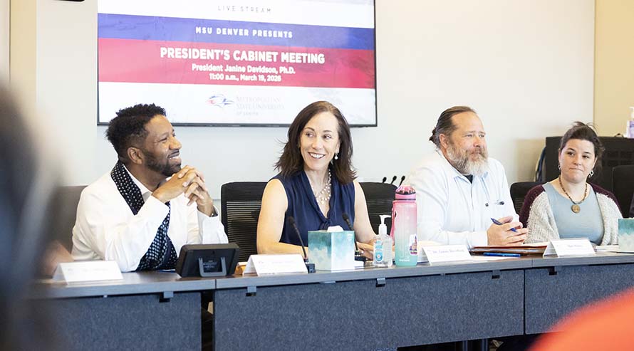 President Janine Davidson, Ph.D., leads President's Cabinet