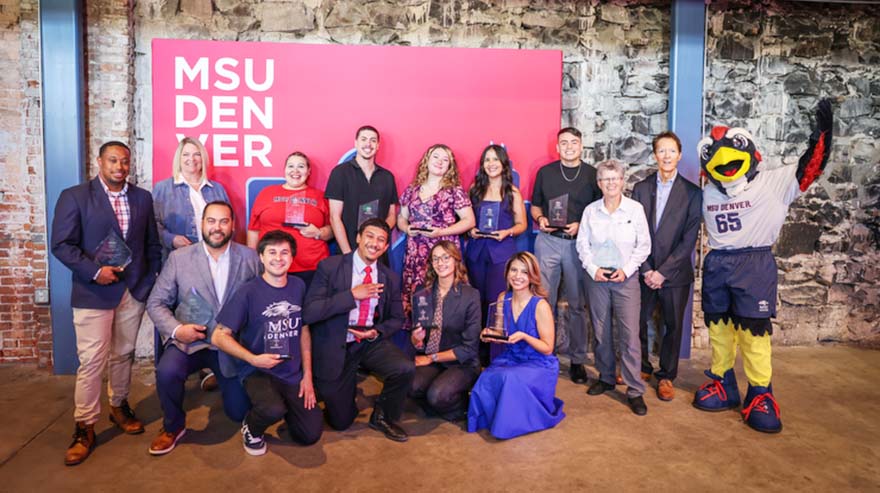 MSU Denver Alumni Award winners at the luncheon